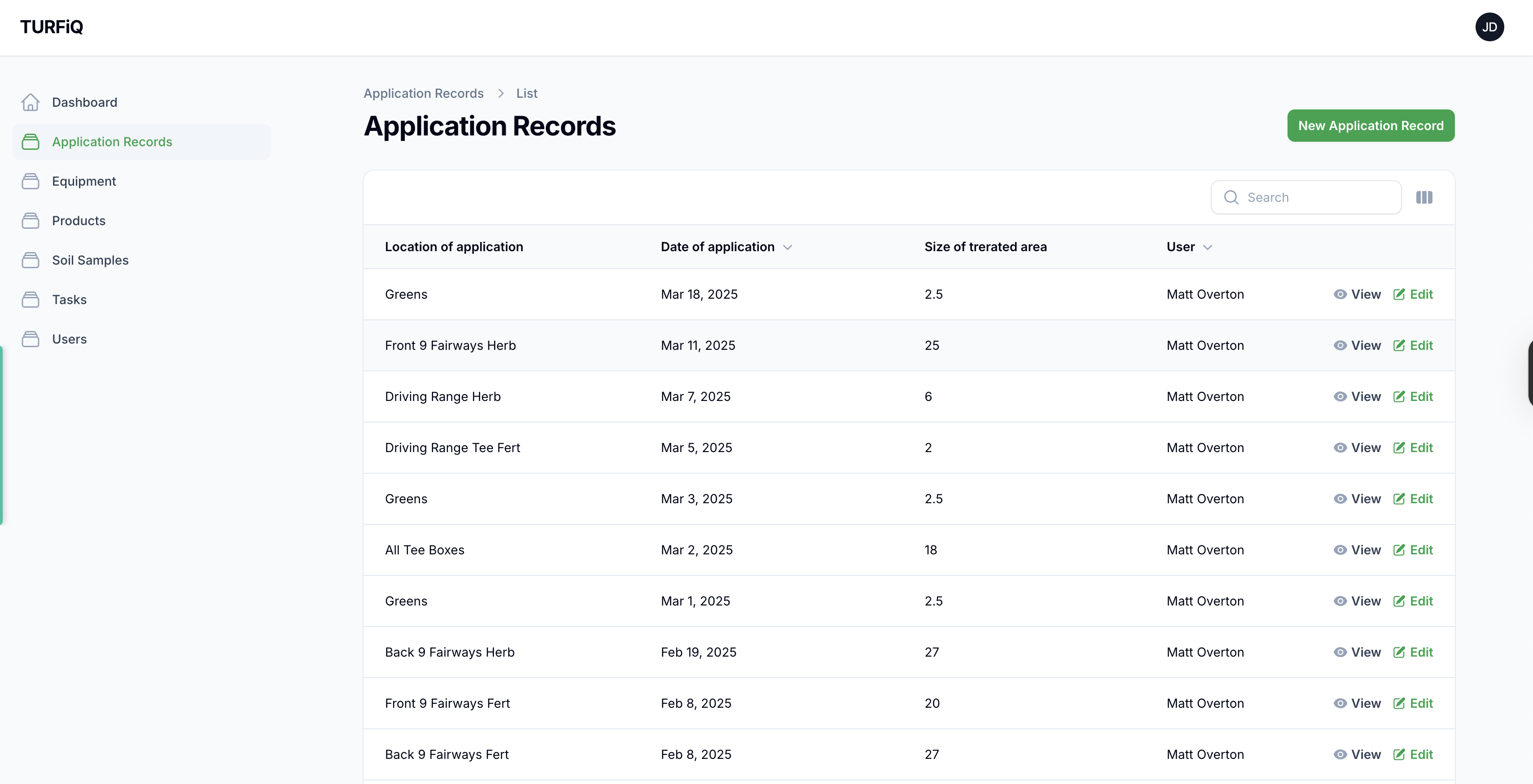 Appplication Records